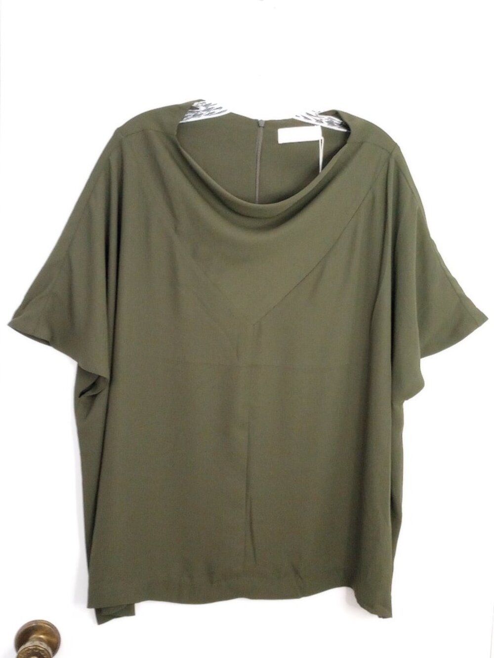 Pari Passu Army Green Maura Top 18D